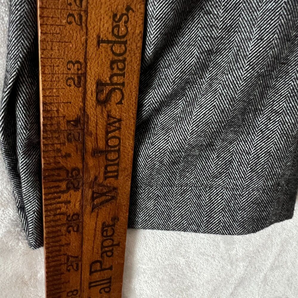 Jos A Bank Reserve Mens Blazer XXL Cotton Herringbone Sport Coat Black White NWT - Picture 8 of 11